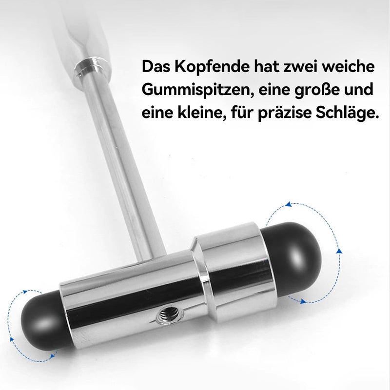 COZERI Trömner Neurological Reflex Hammer, Multifunctional Medical Reflex Diagnostic Hammer with Double Plastic Head, Percussion Hammer for Neuro Reflex Tests