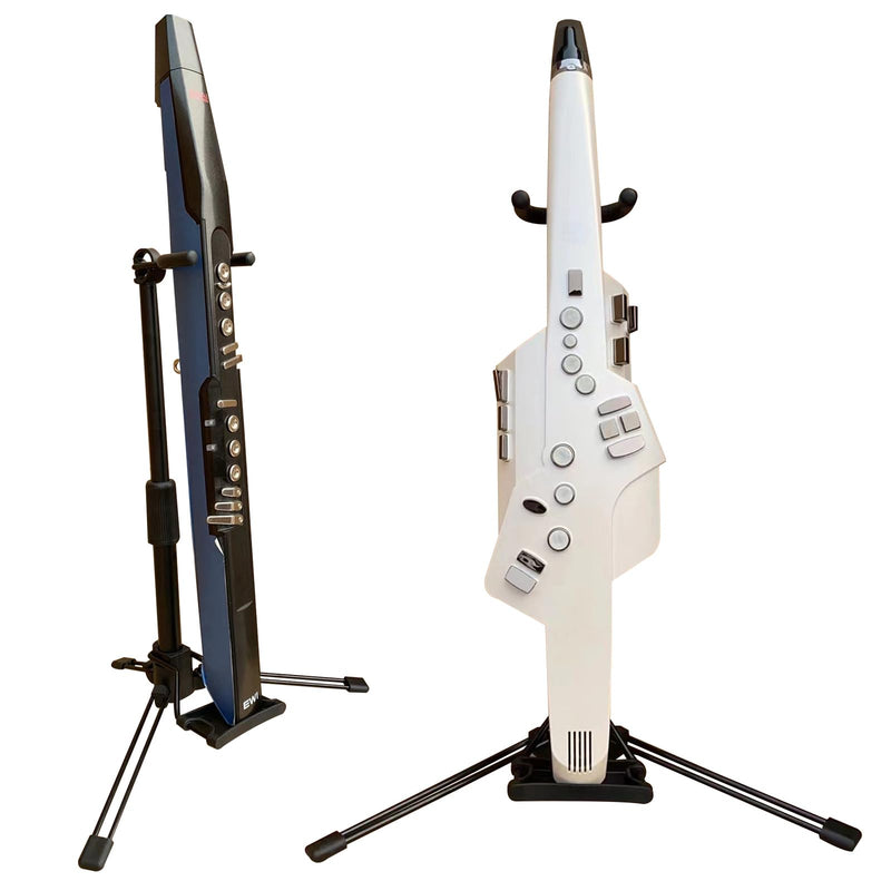 Rayzm Electric Wind Instrument Stand, Adjustable Portable Folding Metal Aerophone Stand Holder for Digital Wind Instruments