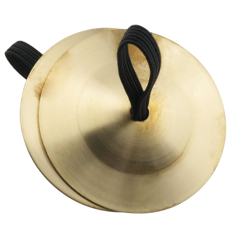 E-outstanding 2PCS 5.2cm Belly Dancing Finger Cymbals Brass Finger Dance Zills Musical Instrument for Dancer Party Single Hand Operation