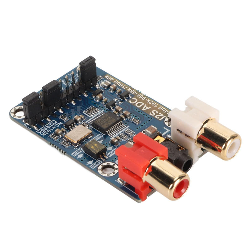 I2S ADC Audio Card Module, 24bit 192k 96k Master Mode Development Board, Lossless Digital Audio I2S ADC Decoder, 3.5mm or Input