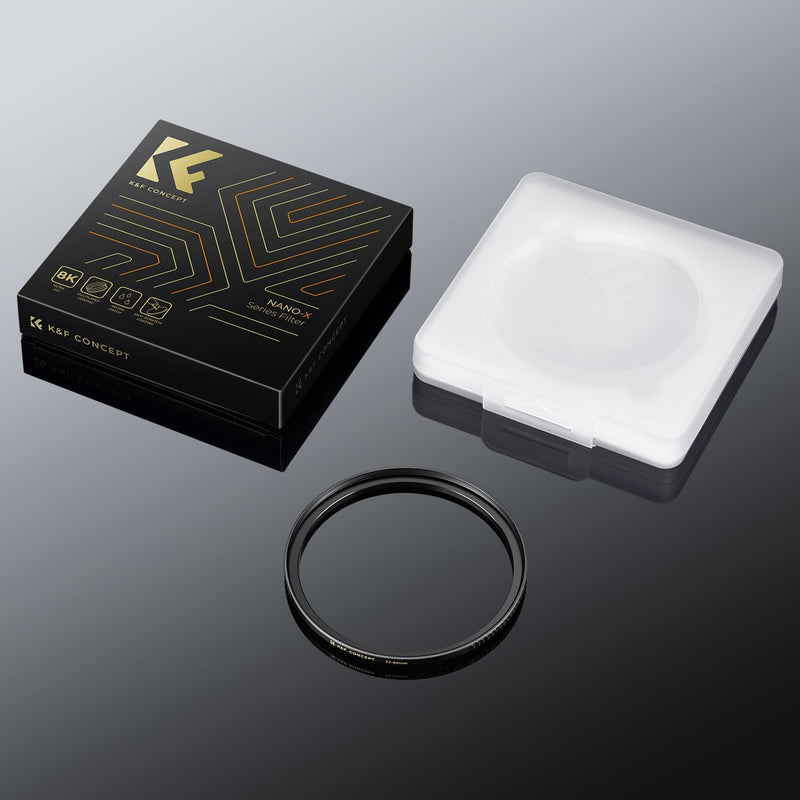 K&F Concept 67mm to 82mm Step-Up Lens Filter Adapter Ring CNC Machined Brass Filter Adapter Rings, for 67mm Lens Install 82mm Filter 67-82mm