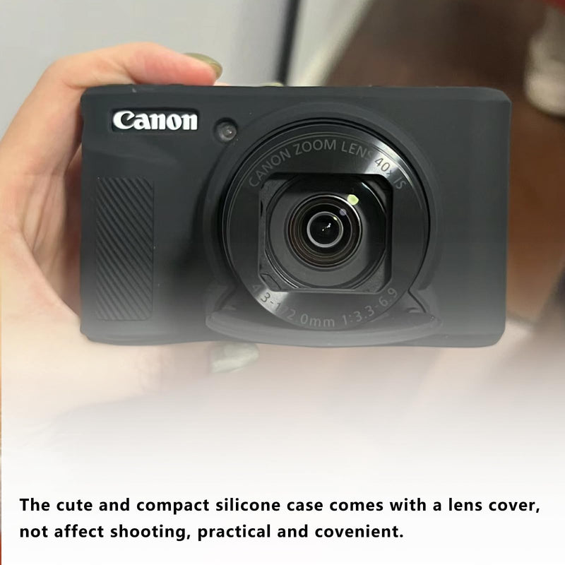 SX730 SX740 Camera Case,Canon powershot sx740 hs case,Anti-Scratch Slim Fit Lightweight Protective Case,Soft Silicone Case for Canon PowerShot SX740/SX730 HS Camera(Black) Pink