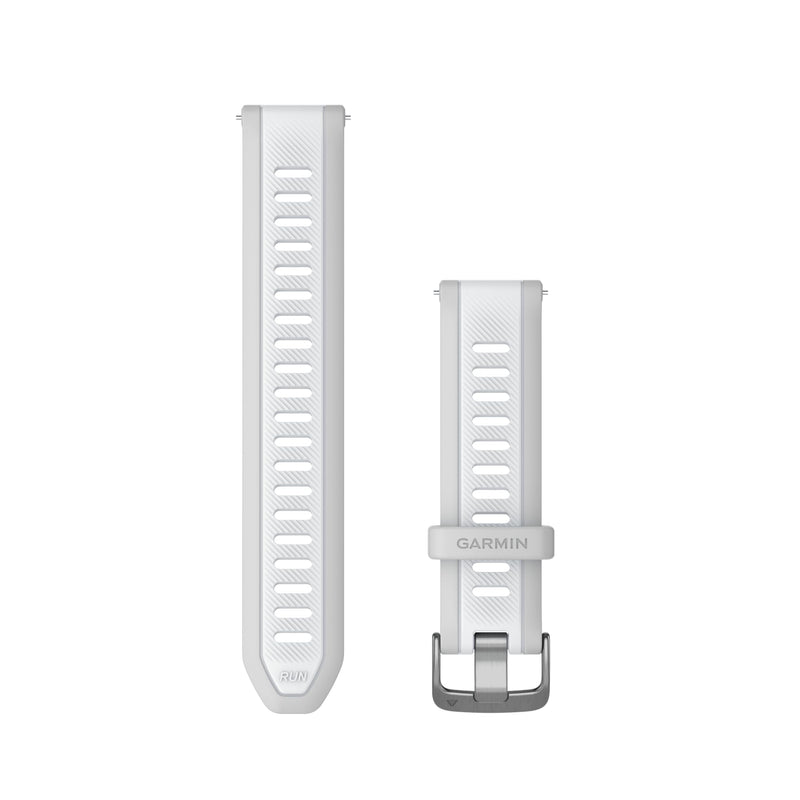 Garmin - Quick Release 20 mm Silicone Band Mist Grey/Whitestone 010-11251-AH