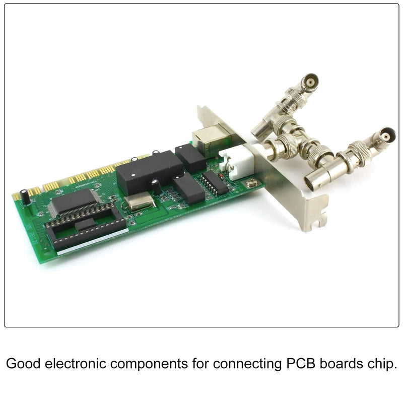 sourcing map DIP IC Chip Socket Adapter Flat Pin 8P 2.54 mm Pitch IC Socket for PCB Board Chip, Pack of 50