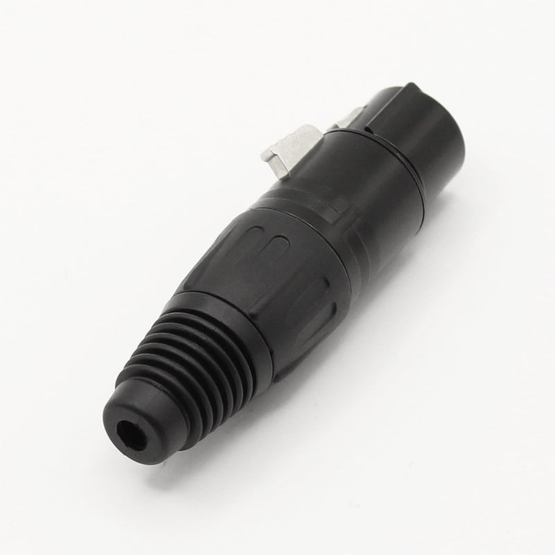 5-Pin XLR Cable Connector XLR 5 Pin Female Plug Connector Mic Cable Plug Connector Audio Adapter for Microphone, Black,5 PCS
