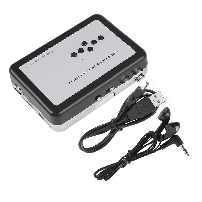 Portable Cassette Player Recorder Converter, Cassette to MP3 Converter USB Flash Drive Capture Audio Music Player