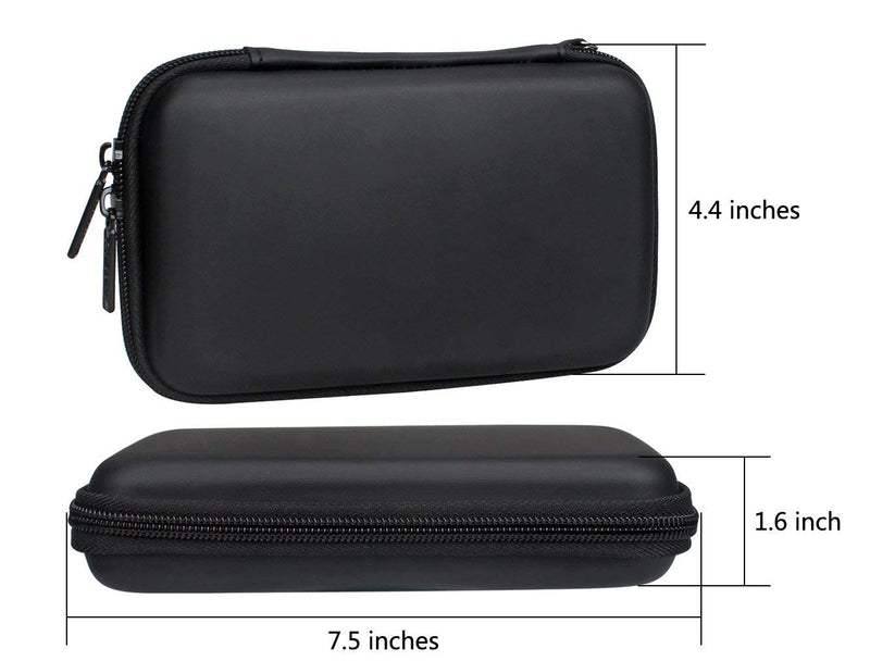 Aprince Digital Gadget Case Waterproof Memory Card Case,Designed for External Hard Drive,USB Flash Drives,Power Banks - Best for Traveling Black