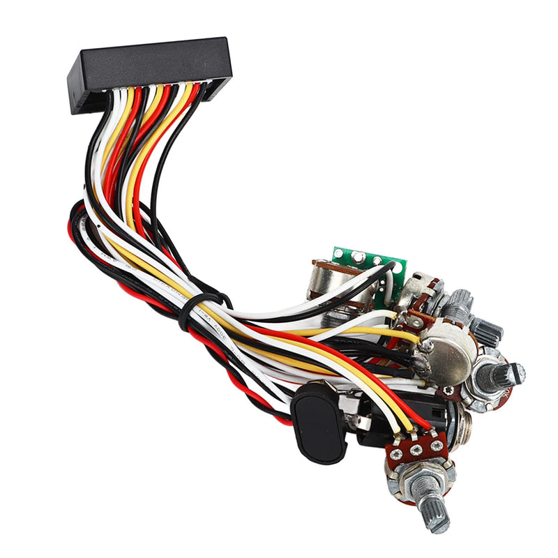 Bass Preamp Circuit, Amplified Pre Wired 3 Band Improve Sound Quality Preamp Circuit for Musical Instruments