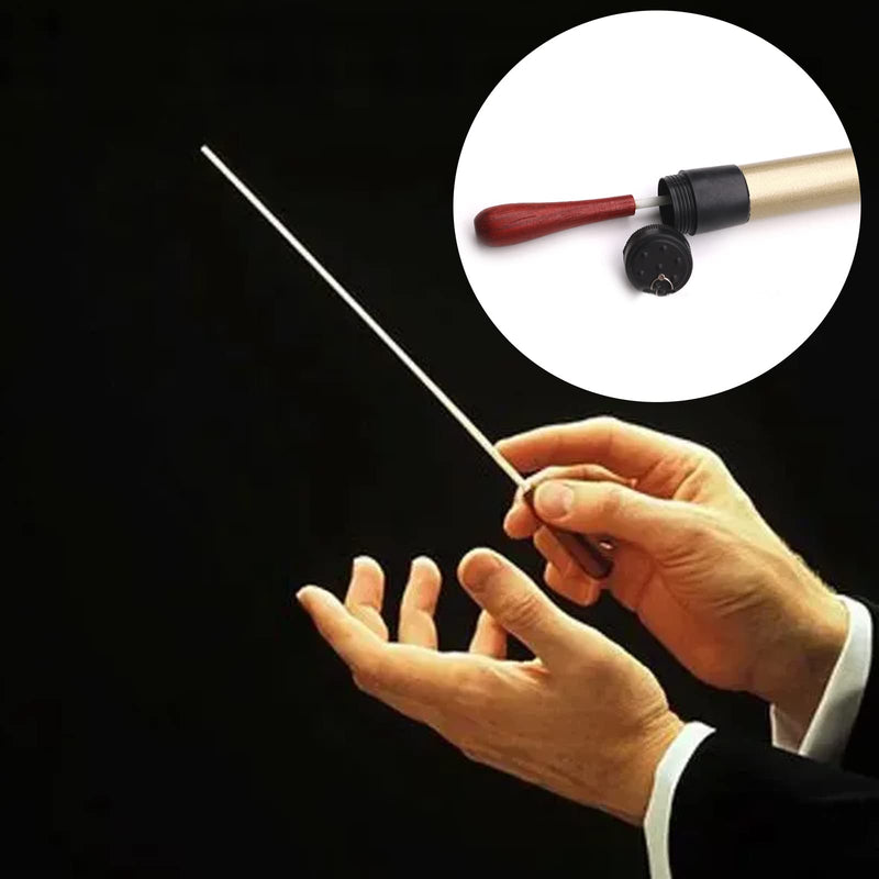 15 Inch Music Conducting Baton with Case, Orchestra Baton Band Conductor Baton, Rosewood Handle Conductors Baton, Music Conductor Stick Wand