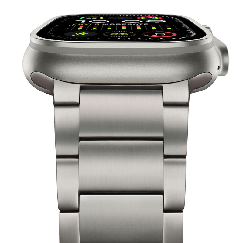 HITZEE Premium Titanium Band Compatible with Apple Watch Band 49/46(S11/10)/45/44/42mm, Comfortable Ti Band for Men for Apple Watch Ultra 3/2/1 49mm SE3 Series 11 10 9 8 7 6 5 4 3 2 1, Titanium