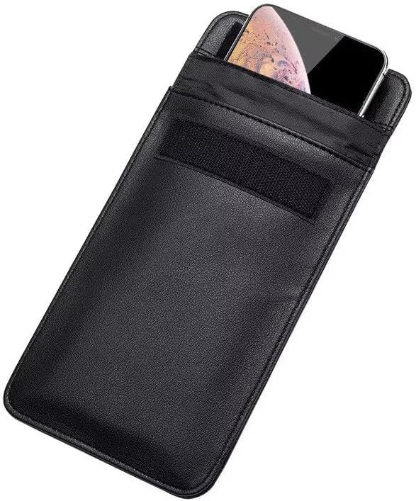 Faraday Bag Cell Phone Sleeve Anti-Tracking GPS Blocker Signal Blocking Pouch for Samsung Galaxy A17 A16 A15 A14 A37 A36 A35 S26 Ultra S25 FE iPhone 17 Pro Max 16 Pro Max Moto G Stylus 5G 2024 (XL) XL
