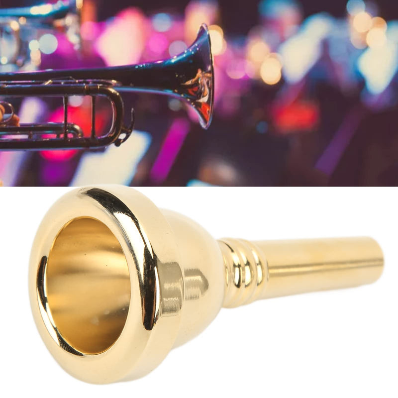[AUSTRALIA] - Professional Alto Trombone Mouthpiece, Gold Plated Copper Mouthpiece for Clear Sound, Durable Design for Beginners and Musicians, Ideal Gift for Trombone Players 
