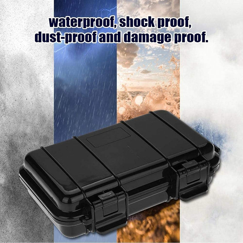Eboxer 3 Sizes Protective Waterproof Case, Outdoor Shockproof Storage Case, with Sponge, for Loading Smartphone Hard Drive, and Other Small Electronic Devices B 7.5x4.7x2.0in