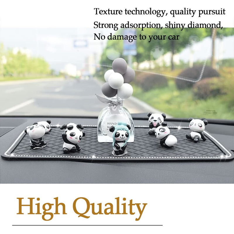 [AUSTRALIA] - Car Dashboard Anti-Slip Rubber Pad, Car Anti-Slip Sticky Gel Pad, Bling Crystal Sticky Anti-Slip Gel Pad, Non-Slip Dashboard Mat Fit for Phones Sunglasses Keys Electronic Devices 