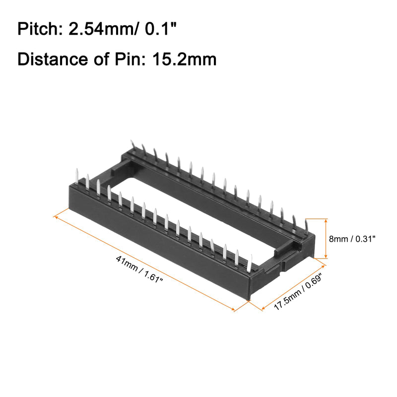 [AUSTRALIA] - QUARKZMAN 12pcs DIP IC Chip Socket Adapter 2.54mm Pitch 32 Pin Gate Soldering Flat Circuit Chip 