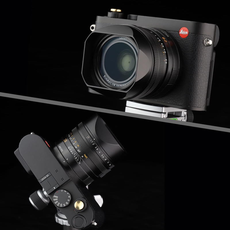 [AUSTRALIA] - Haoge Metal Square Lens Hood for Leica Q3 Q3-43 Camera Accessories Black LH-LQ343B Black Square for Q3/Q3-43 