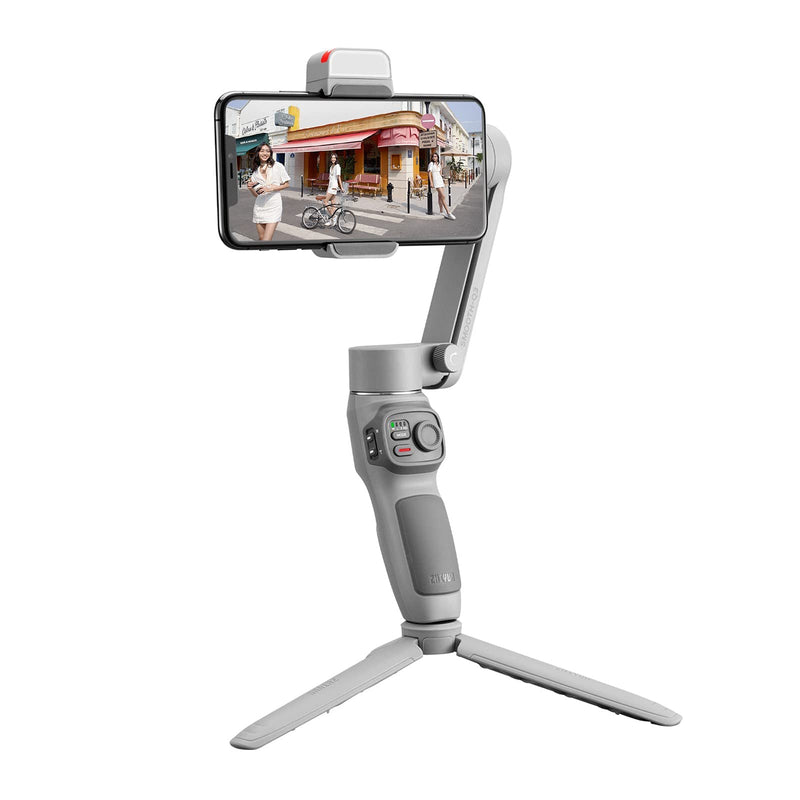 [AUSTRALIA] - Zhiyun Smooth-Q3 Gimbal Stabilizer for Smartphone Android Cell Phone iPhone Zhi yun q 3-Axis Handheld Gimble Stick w/Tripod Stand LED Fill Light for Tiktok YouTube Vlog Video Kit Face/Object Tracking Standard 
