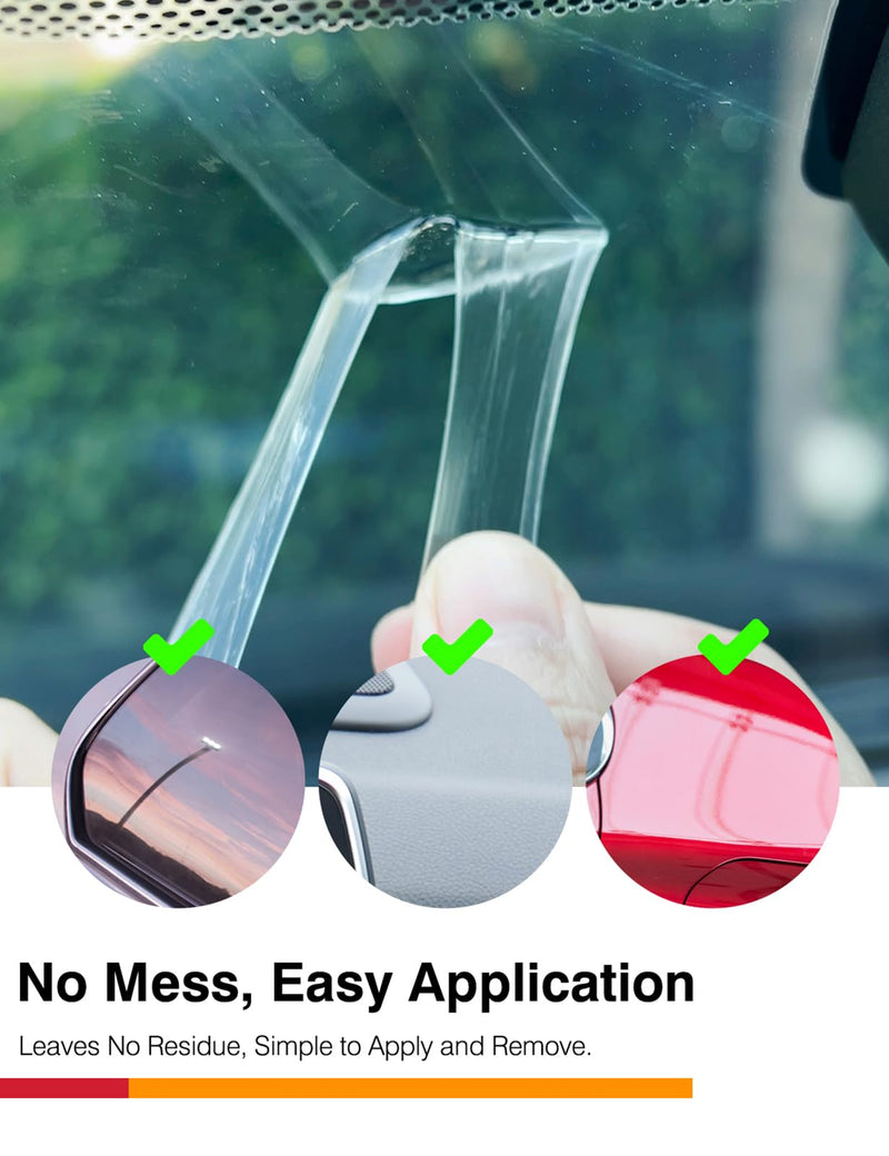[AUSTRALIA] - 3M VHB Clear Double Sided Acrylic Foam Mounting Tape - 2.2 inches (56mm) Round Heavy Duty Adhesives Pad, Secure Dash Cam Suction Cup Mount with Center Hole Design - Pack of 6 