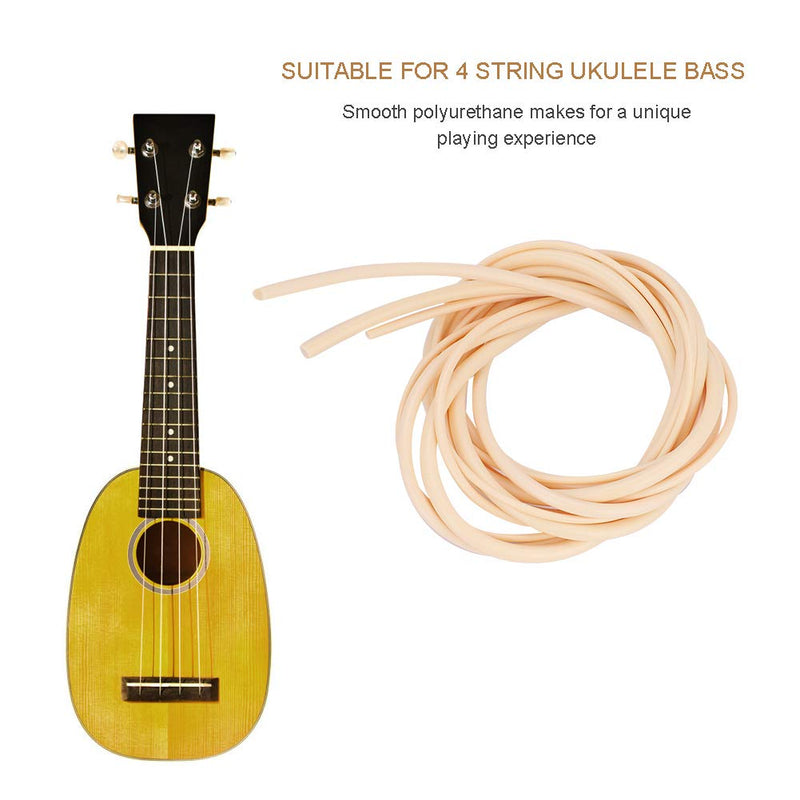 4 PCS Ukulele Bass Strings Set 5mm 4mm 3mm 2.5mm Smooth Fast Intonation Performance Strings