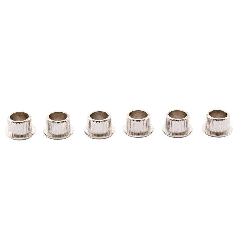 Musiclily Pro 8mm Guitar Tuner Bushings for Electric Guitar Semi-closed Tuning Pegs Machine Heads, Chrome (Set of 6)