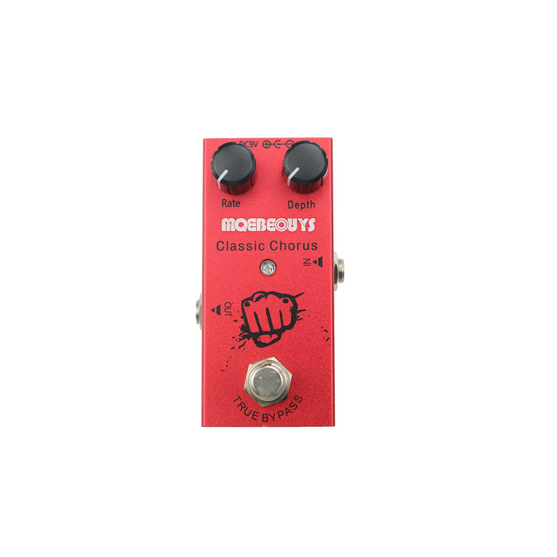 Electric Guitar Effects Pedal Mini Single Type DC 9V True Bypass Equipped with USB5V to 9V boost cable (Classic Chorus) Classic Chorus