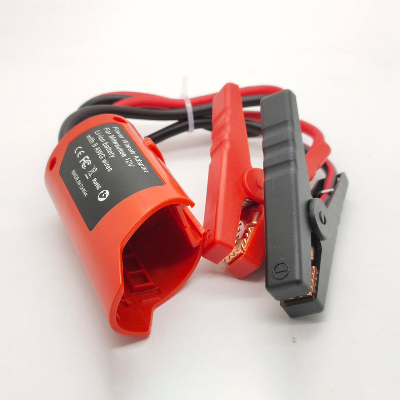 [AUSTRALIA] - Jumper Cables Adapter for Milwaukee M12 12V Battery, 2FT 8AWG Portable Car Jump Starter Booster Cables, Automotive Emergency Power Tool for Car Truck SUV Jump Starting Using Tool (2FT 8AWG) 