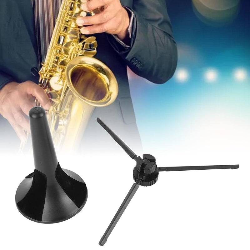Plastic Trumpet Stand, Foldable Design Adjustable Height Saxophone Holder for Wind Musical Instrument