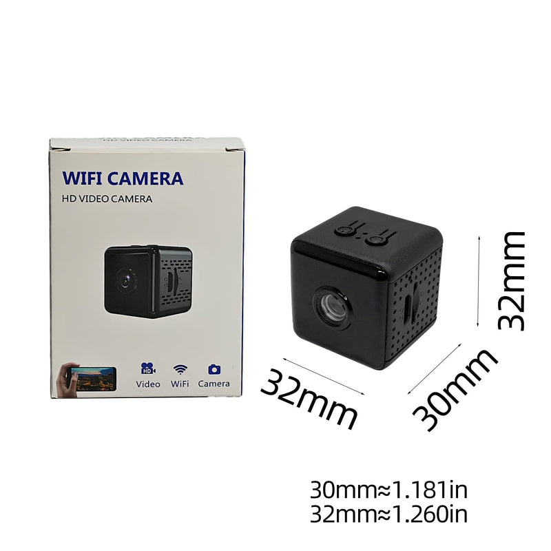 Mini Spy Camera Hidden HD 1080P - Wireless WiFi/No WiFi Tiny Cam, Micro Secret Discreet Camera with APP Remote View & Video Recording, Camara Espias Ocultas for Indoor Outdoor Monitoring