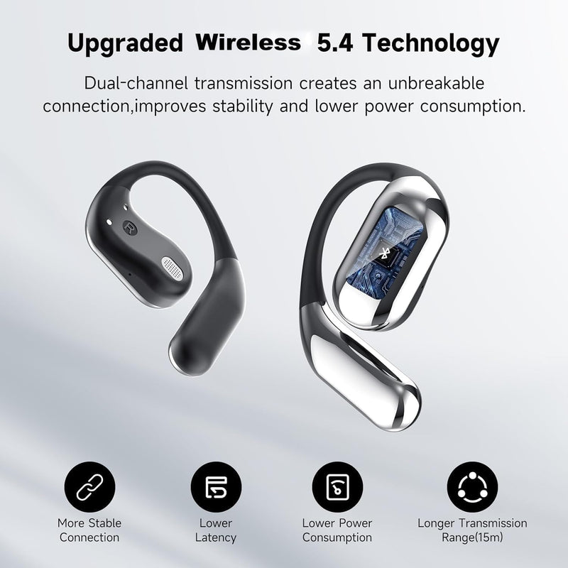AI Translation Earbuds Real Time, 144 Language Translator Earbuds with APP Compatible with iOS & Android, Bluetooth Headphones Translating Device for Travel Business and Learning - Black12
