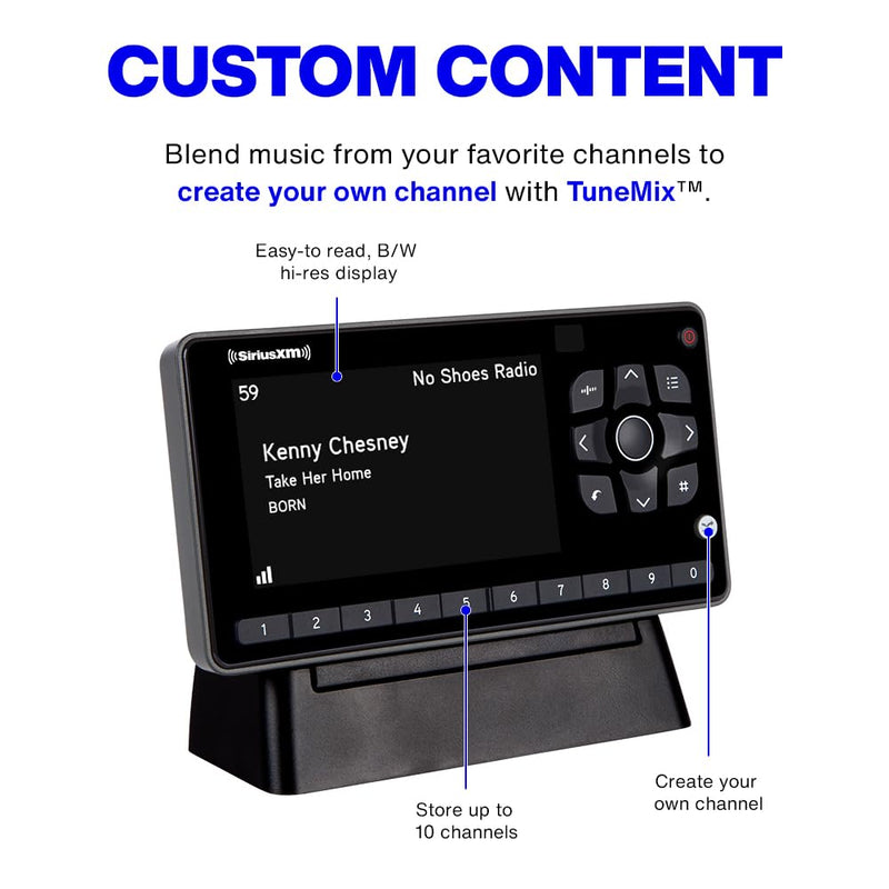 SiriusXM Onyx EZR Satellite Radio with Home Kit (SXEZR1H1) Satellite Radio + Home Kit