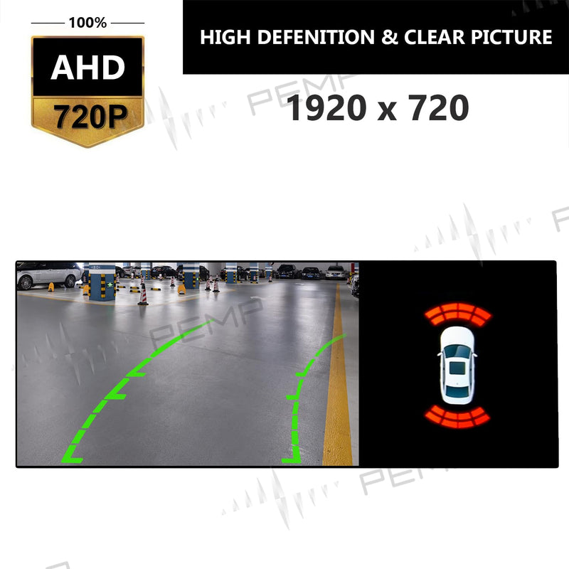 PEMP AHD Backup Camera 720P 25FPS Parking Rear View Reverse Camera for BMW F10 F30 F25 F48 F10 F30 F25 AHD
