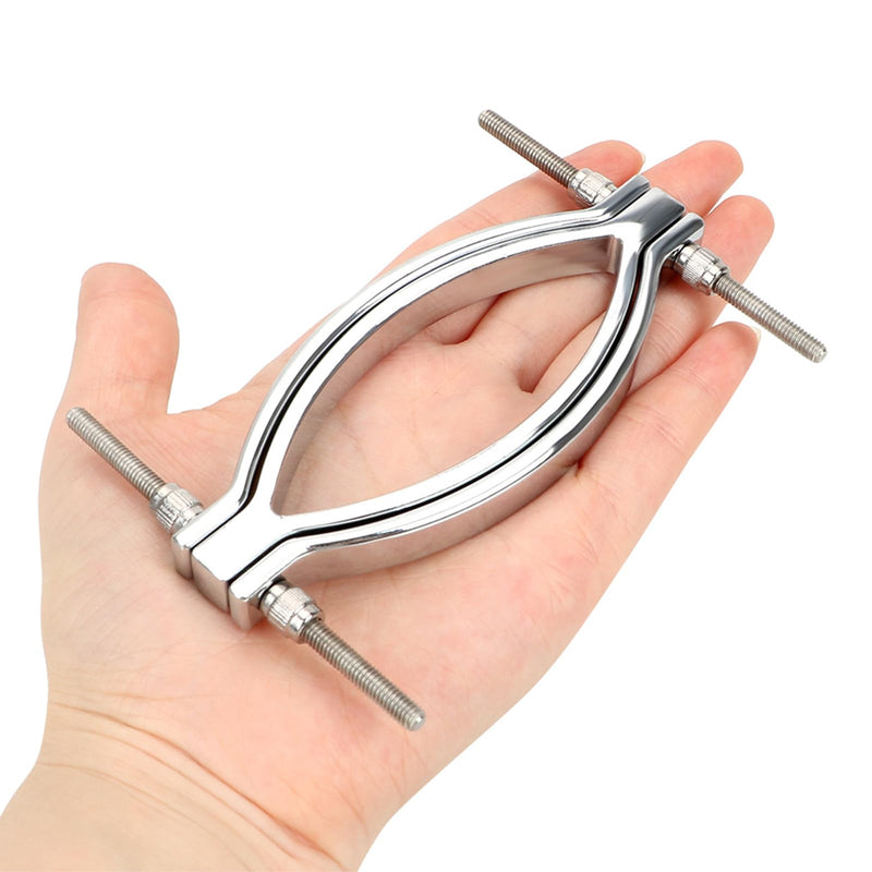 AMAZBEE Labia Spreader for Women Stainless Steel Vaginal Spreader for Speculum Fetish Clitoris Labia Clip for Adults SM Sex Games (1) 1