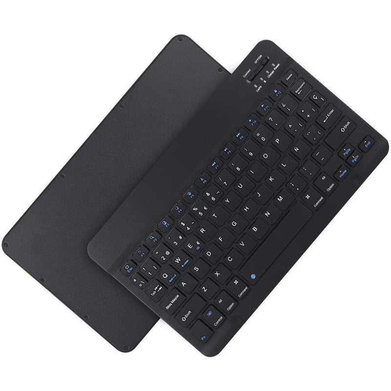 78Key Spanish Wireless Keyboard,Multifunctional Ultra Slim Spanish Wireless Bluetooth Keyboard,Mini Portable Wireless Bluetooth 3.0 Spanish Keyboard Touchpad,for iOS/Microsoft/Android