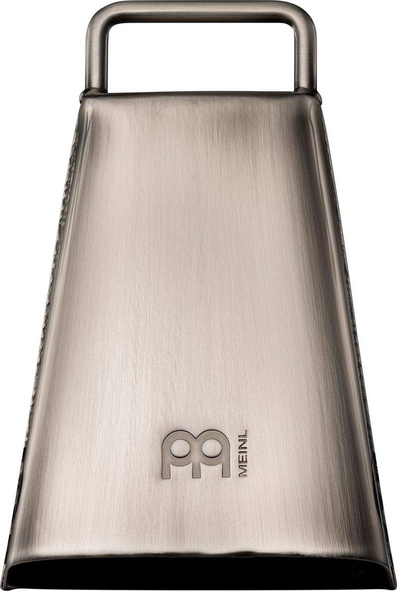 [AUSTRALIA] - Handheld Cowbell with Holder, 6 1/4" Hand Brushed Steel — NOT MADE IN CHINA — Low Pitch, 2-YEAR WARRANTY 6 1/4" 