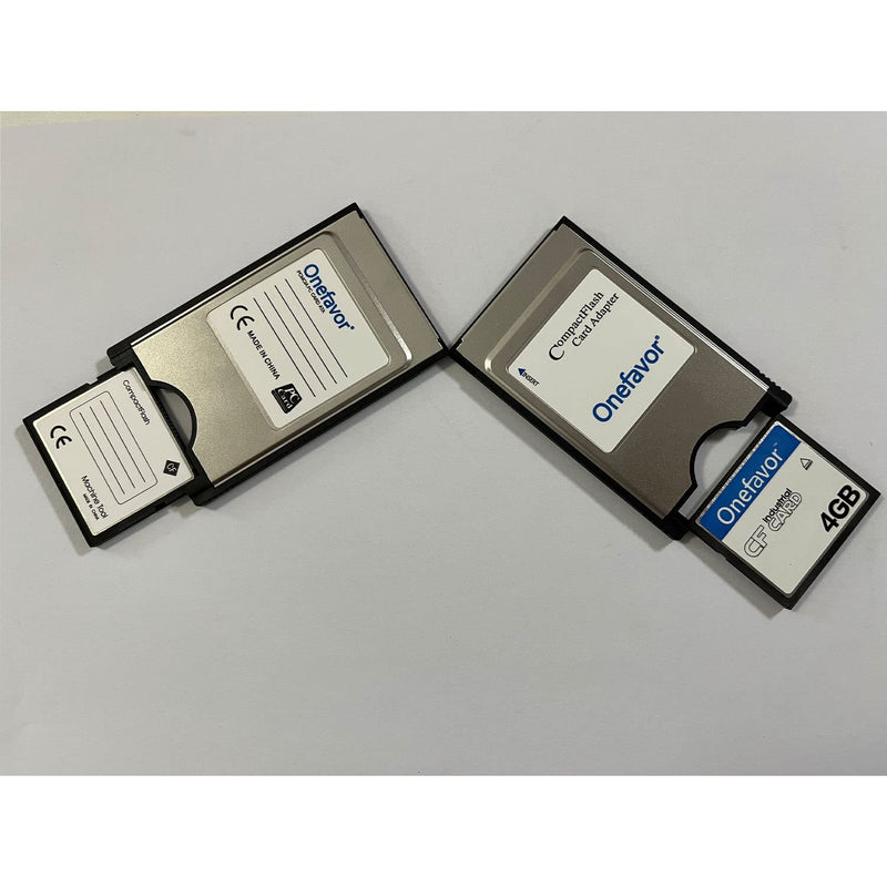 Onefavor Compact Flash to PCMCIA Ata Adapter CF to PC Card Adapter PCMCIA Ata Adapter for Cf 2 Card (Come with 4GB CF Memory Card) 4GB Compact Flash to PCMCIA
