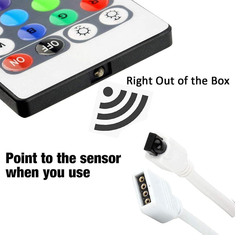 [AUSTRALIA] - 44 Keys RGB LED Light Strip Remote Controller Infrared Led Light Remote Replacement for SMD 5050 2835 3528 Led Strip Lights 1 remote 