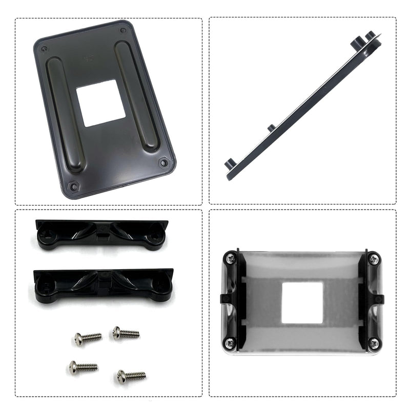 Ryaupy AM4 Backplate CPU Cooler - Heatsink Holder with Screws - Computer Heatsink Back Plate Compatible with AMD B350 X370 A320 X470