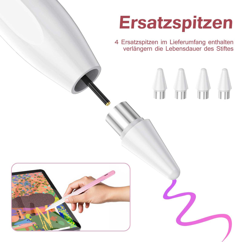 Kenkor Samsung Tablet Pen for Samsung Galaxy Tab A11+/A11/A9+/A9/A8/A7 Lite | Stylus Pen for Android Tablet/Phones, Fast Charge, Compatible with iPhone/Switch/OPPO/XiaoMi/Vivo/Poco X8 Pro, 4 POM Tip Gradient Pink