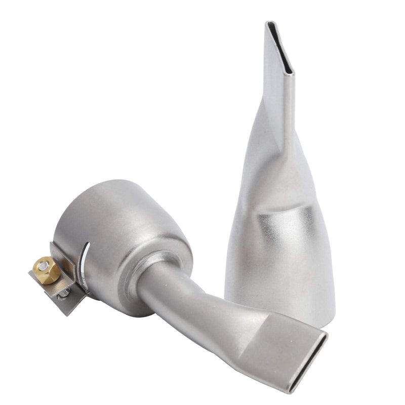 Ausla 2 Pieces Flat Welding Nozzle Heating Torch Flat Tips Nozzle 20mm Small 40mm Large Tip for Welding Tool