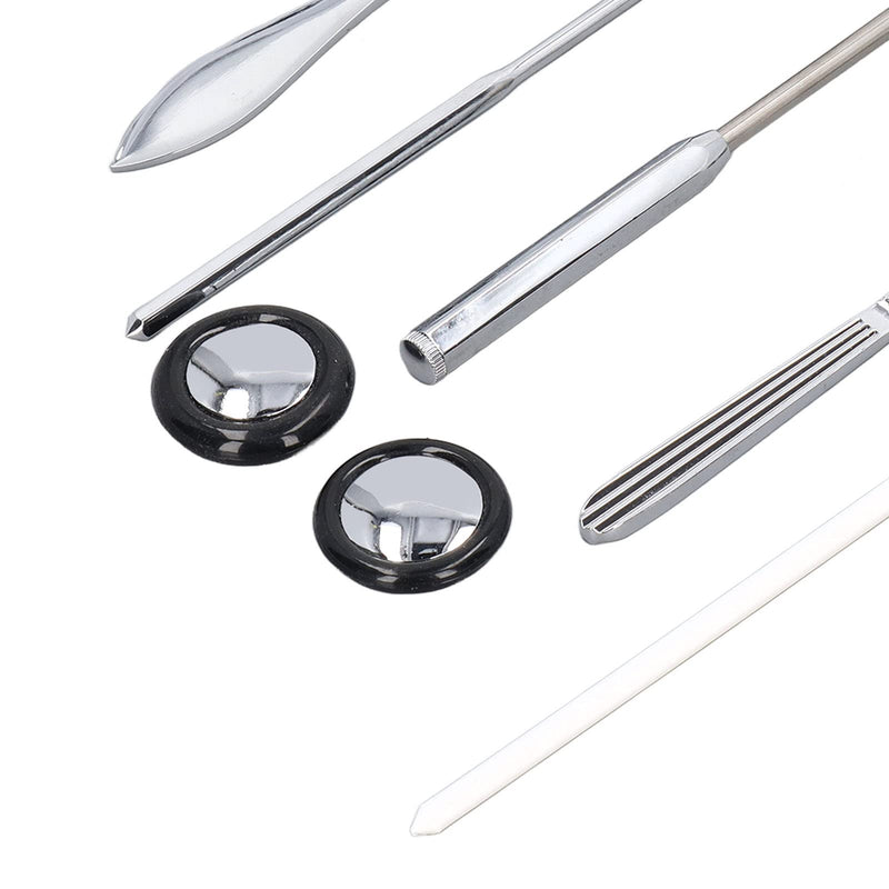 Neurological Reflex Hammer Set, 5 Pieces, Medical Neurological Hammer Set Made of Stainless Steel, Multifunctional Portable Reflex Hammer for Examination of the Nervous System