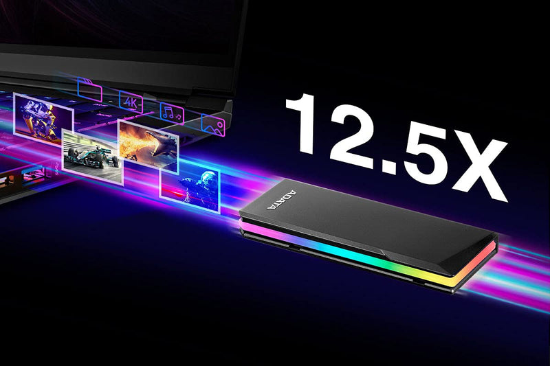 ADATA EC700G Aluminum USB 3 Gen 2 Type-C M.2 2280/2242/2230 PCIe/NVMe/SATA SSD External Portable Enclosure Case Adapter Tool-Less Design (AEC700GU32G2-CGY)