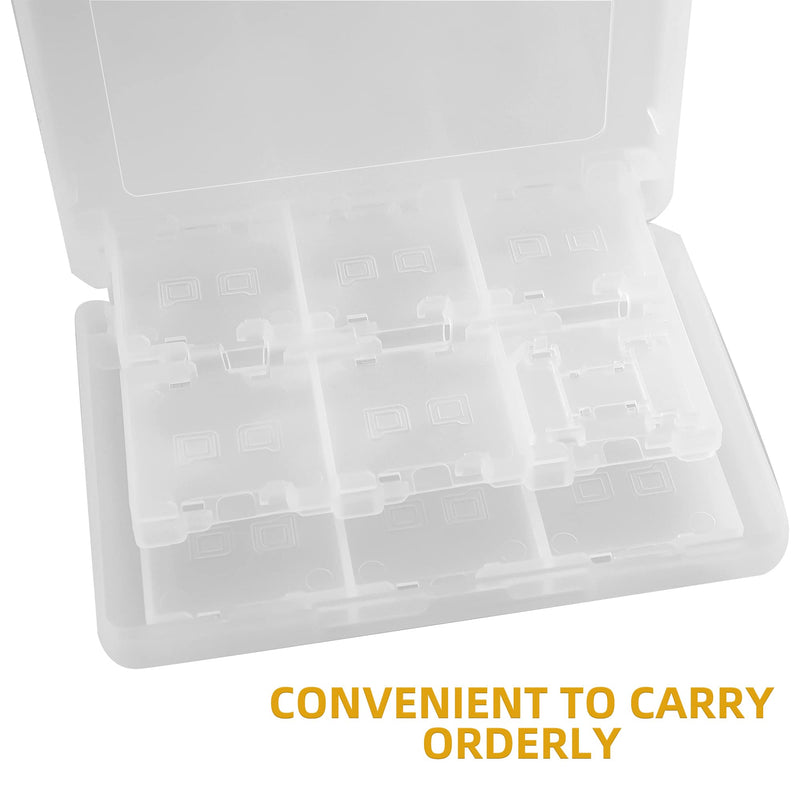 3DS Game Holder Card Case, 28-in-1 Game Holder Card Case Compatible with Nintendo NEW 3DS / NEW 3DS XL / 3DS / 3DS XL / DSi / DSi XL / DS / NEW 2DS /NEW 2DS XL / 2DS/ 2DS XL Catridge Storage Box White
