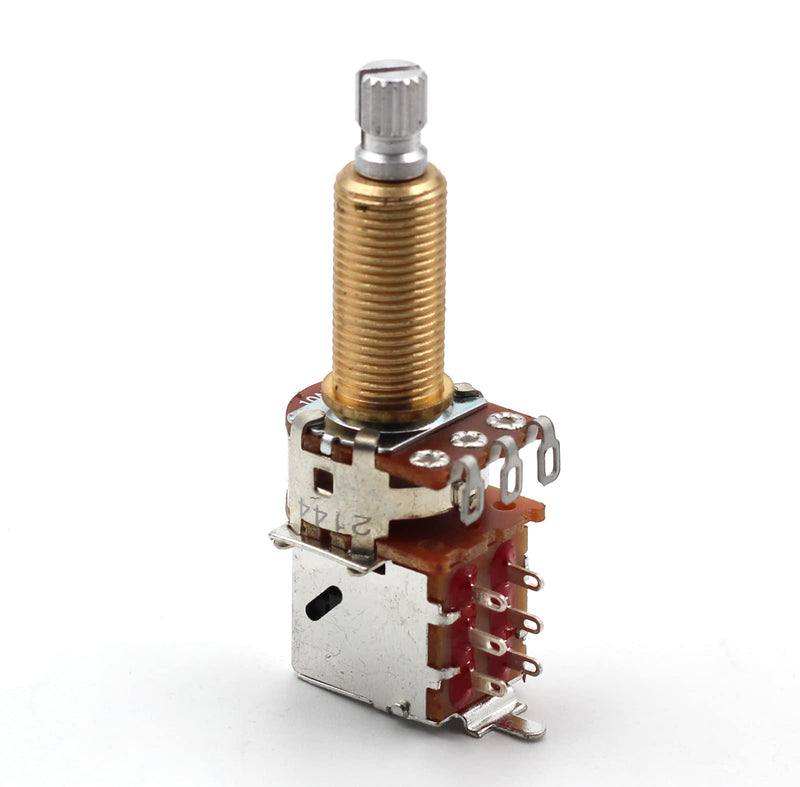 [AUSTRALIA] - Pair (2X) Bourns 500K Push/Pull Audio Taper LONG (3/4" bushing) Split Shaft Potentiometer 