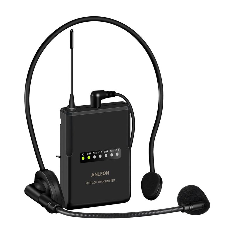 ANLEON MTG-200 Wireless Tour Guide & Language Interpretation System 915Mhz (1 Transmitter 1 Receiver) 1 Transmitter 1 Receiver