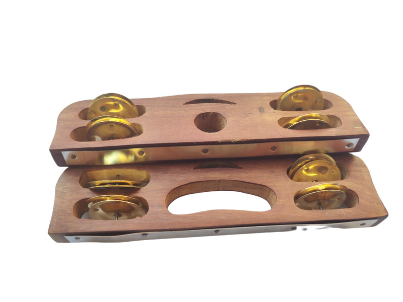 Khartal Pair Kartal Pair Length= 8.50 inch Wood Khartal Instruments Hand Cymbal