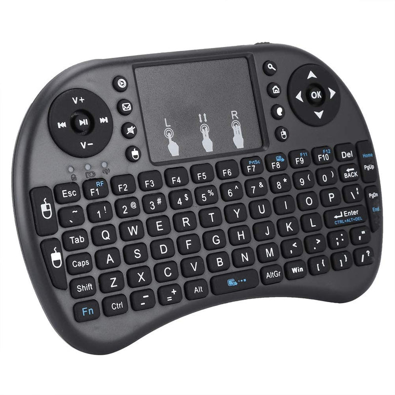 Mini Wireless Keyboard with Touchpad, Portable 2.4Ghz Wireless Handheld Keyboard Flying Mouse Wireless Keyboard for Home Multimedia for PC, Laptop, Smart TV, Windows, TV Box, etc