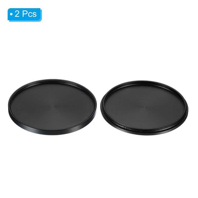 [AUSTRALIA] - PATIKIL 55mm Lens Cap, 2 Pack Camera Lens Cap Cover Universal Front Metal Lens Filter Stacks Cap Protective Case for 55mm Camera Circular Polarizing Fader ND Filter, Black 