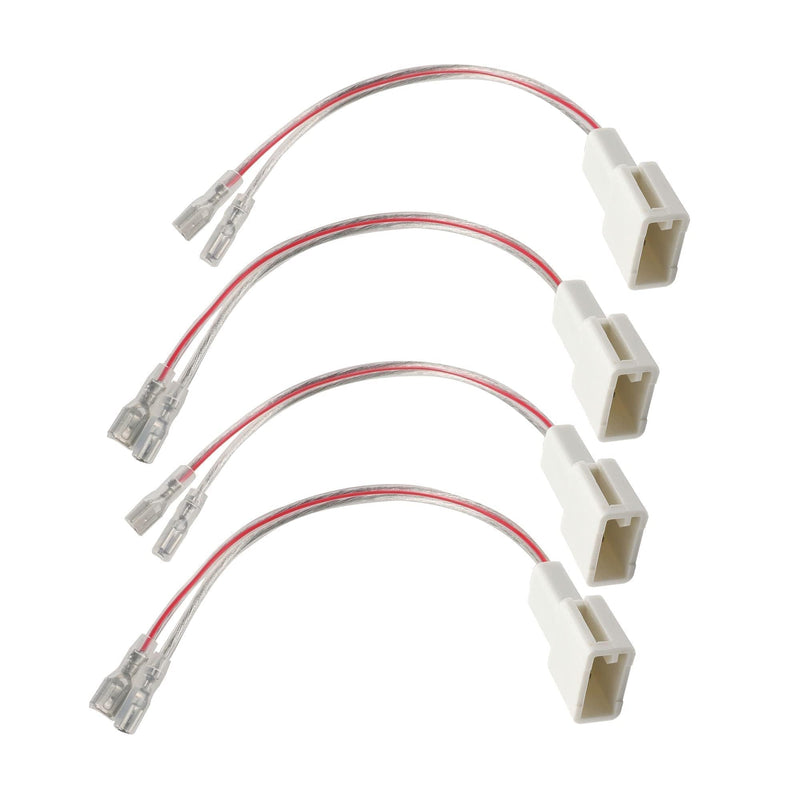 [AUSTRALIA] - Car Speaker Wiring Harness Adapters for Toyota 2000-2015 4Runner Camry Tundra FJ Cruiser, Subaru WRX STI 2012-2019 Aftermarket Front Rear Door Speaker Connector 4 PCS door speaker harness 