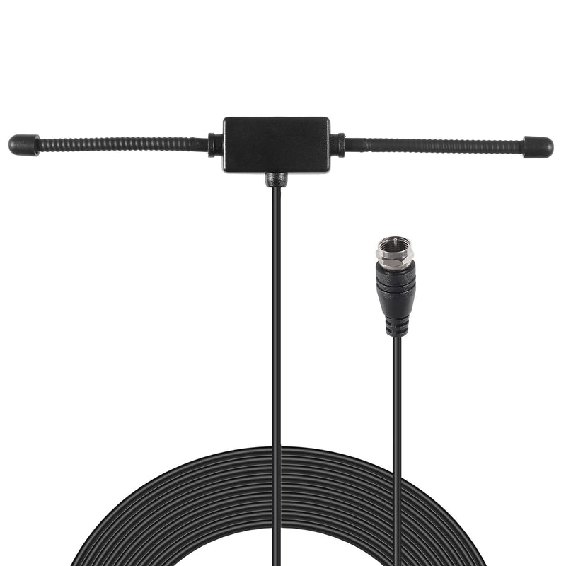 FM Radio Antenna Adhesive Mounting FM Radio FM Dipole Antenna for Stereo Receiver Indoor Music System FM Radio Home Stereo Receiver AV Audio
