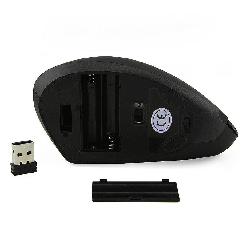 Sokelinn-six Wireless Vertical Mouse,2.4Ghz Cordless 800/1200/1600 Adjustable DPI High Sensitivity Ergonomic USB Gaming Mouse for Computers and Laptops